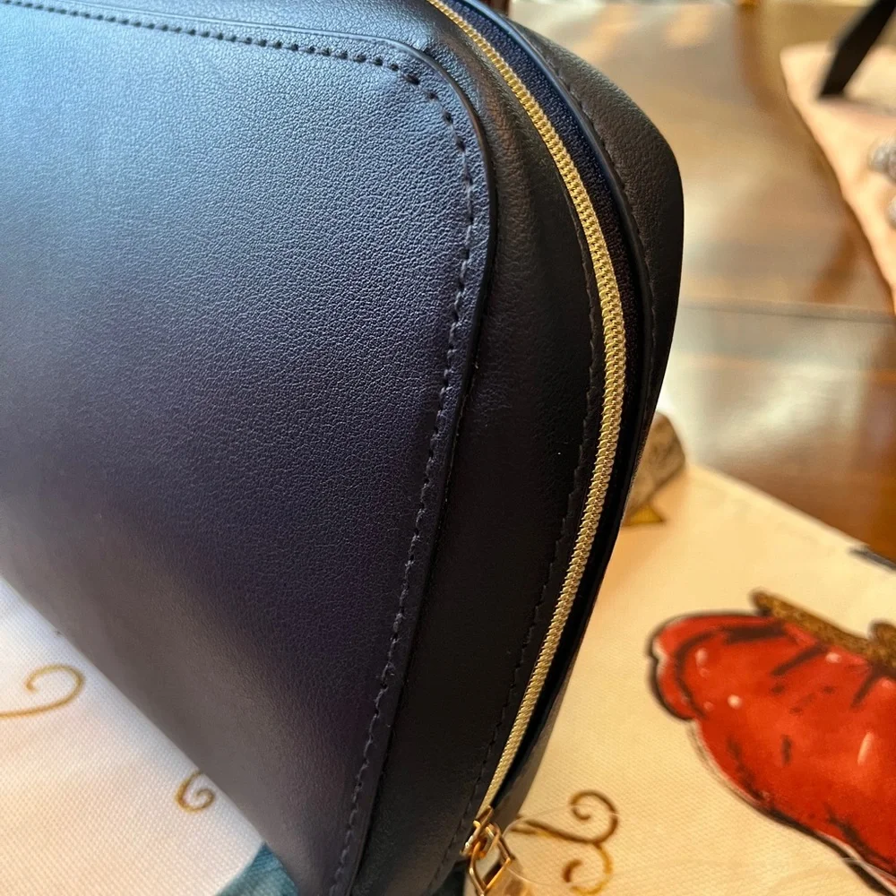 Salvatore Ferragamo Parfums Midnight Blue Cosmetic Pouch or Clutch (NWOT Gift)